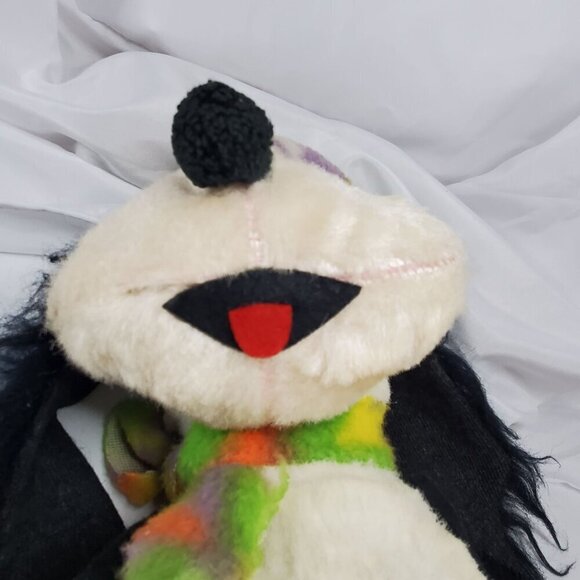 VTG 1970's Droopy Dog Plush Multicolor Hat and Scarf Carnival Toy 17" Tall RARE - Picture 7 of 16